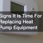 Signs It Is Time For Replacing Heat Pump Equipment